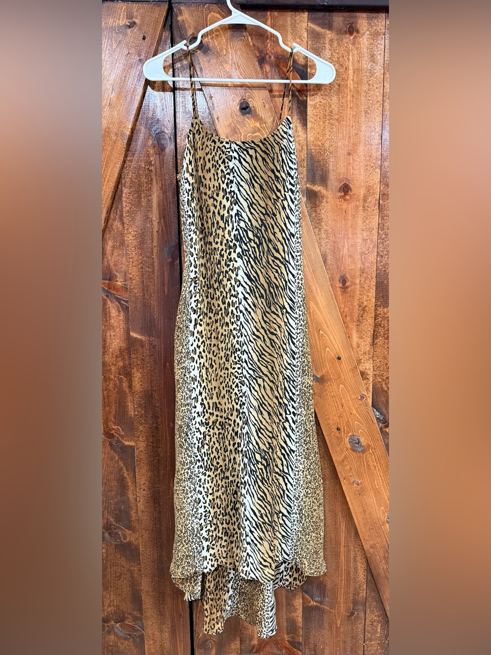 Joseph Ribkoff Leopard Print Dress in Brown and Black